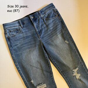 Size 30 Lularoe jeans, blue distressed (87)